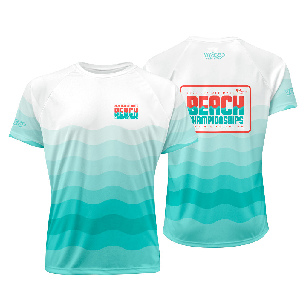 USAU Beach Championships 2025 Waves Raglan Jersey