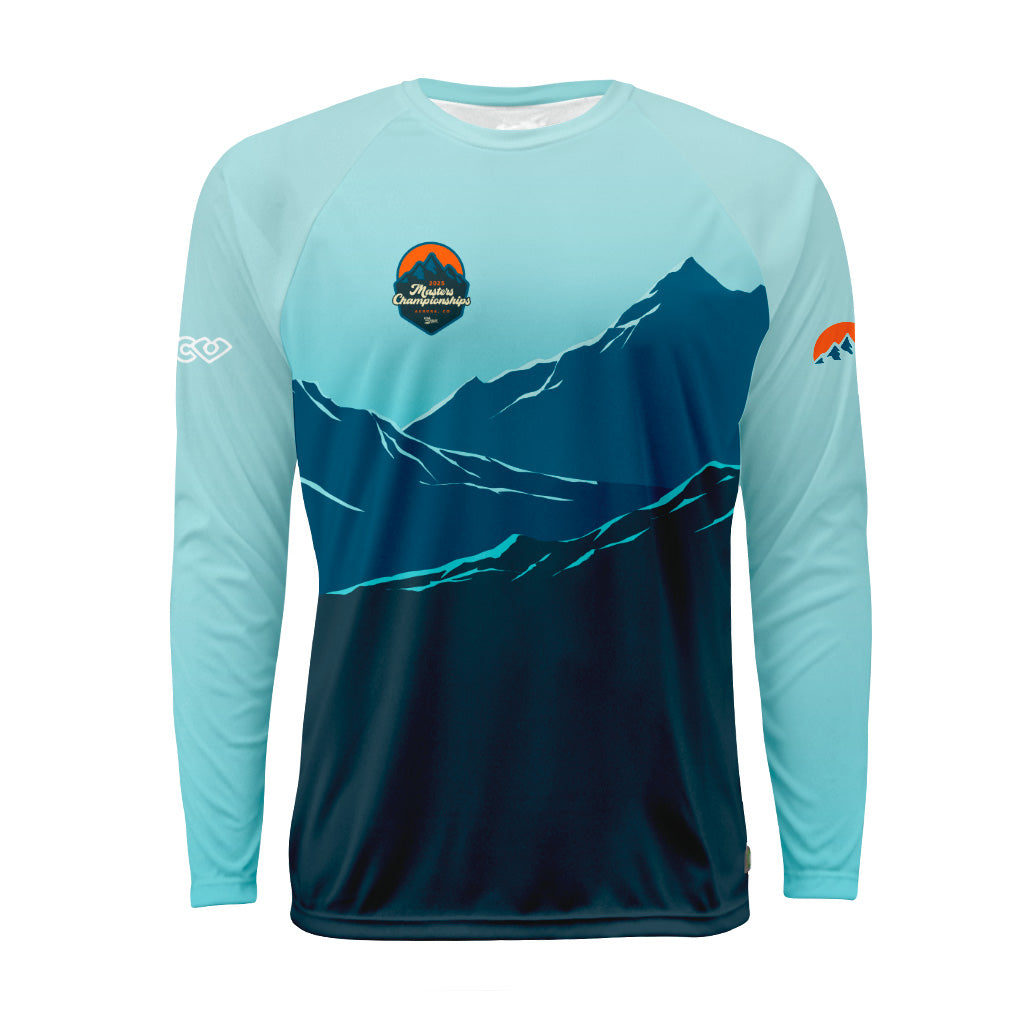 USAU Masters 2025 Mountains Sky Raglan Long Sleeve