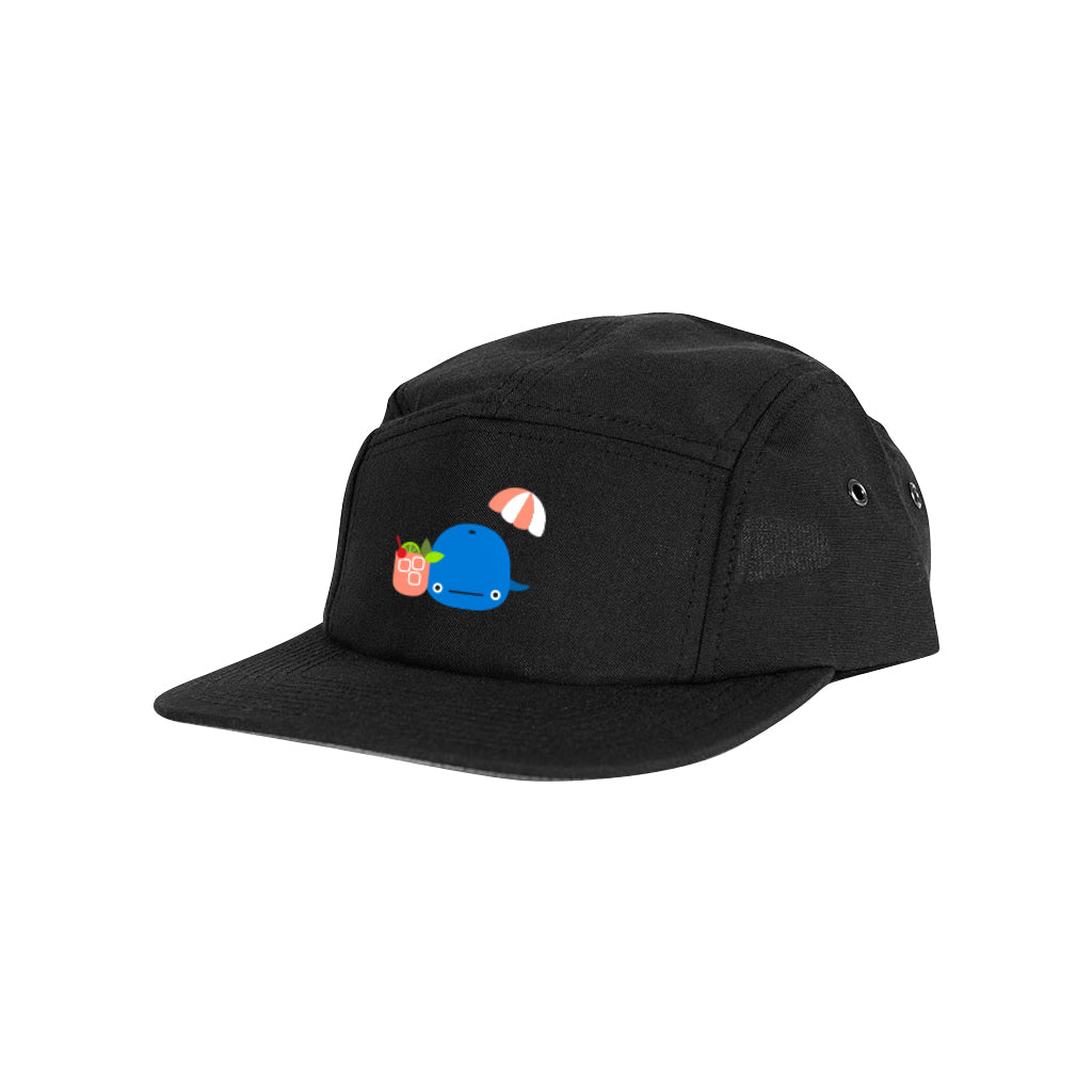 Beached Whales Black Five Panel