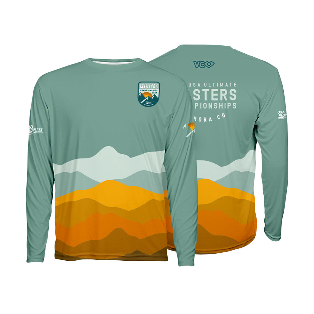 USAU Masters Mountain Range Dark Classic Long Sleeve