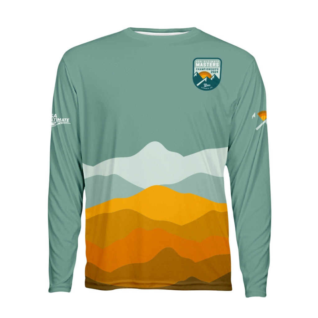 USAU Masters Mountain Range Dark Classic Long Sleeve