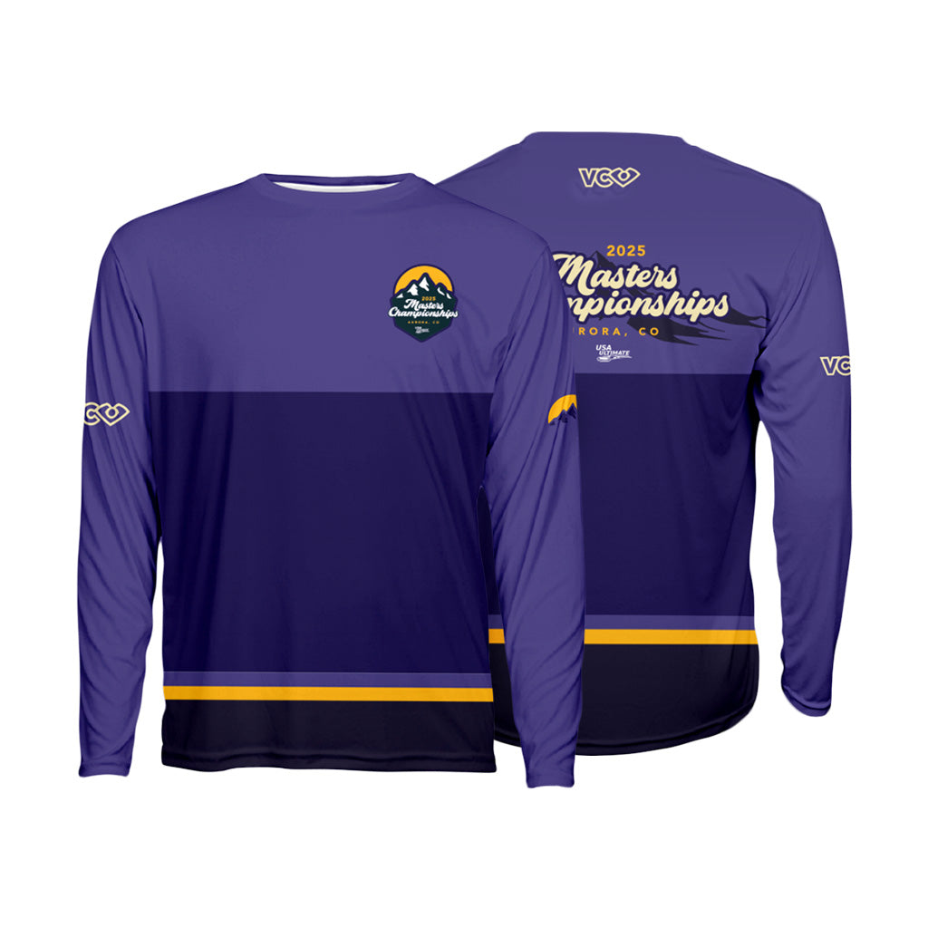 USAU Masters 2025 Stripes Purple Classic Long Sleeve