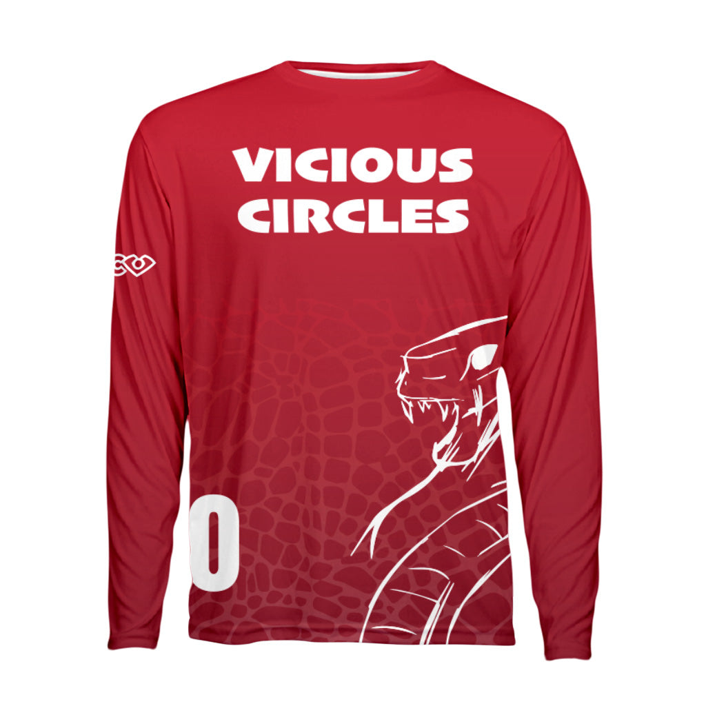 Wesleyan's Vicious Circles Classic Dark Long Sleeve