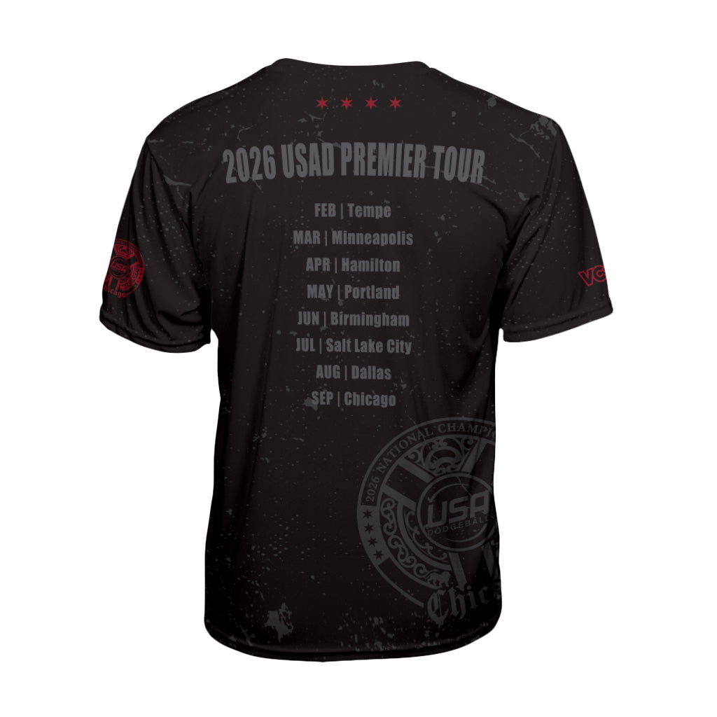 USA Dodgeball Nationals 2026 Black Classic Jersey