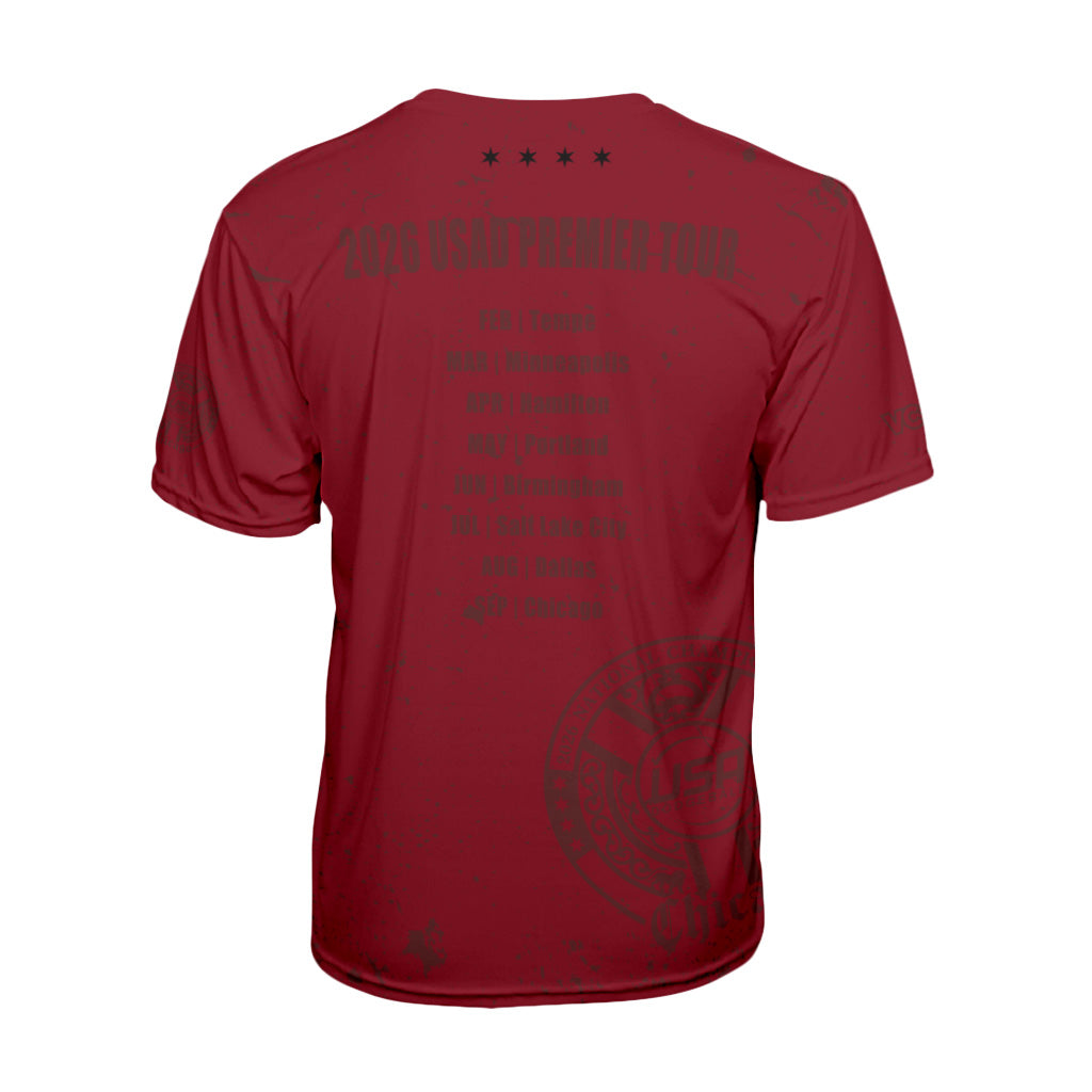 USA Dodgeball Nationals 2026 Maroon Classic Jersey