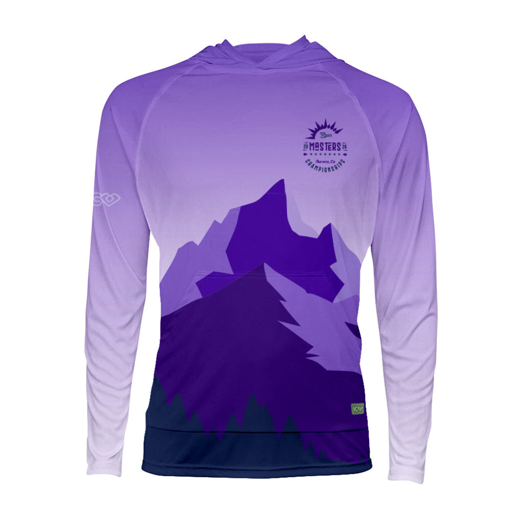 USAU Masters 2026 Mountains Purple Revolution Hoodie