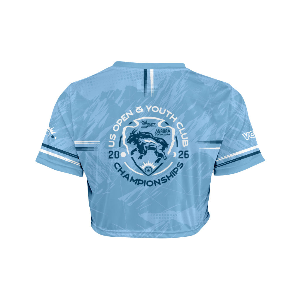 USO+YCC 2026 Geo Goats Baby Blue Classic Crop