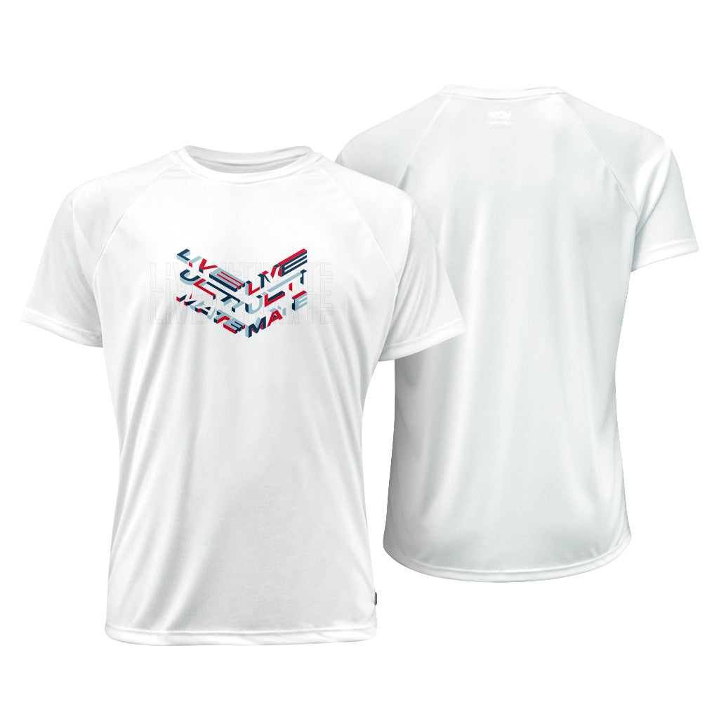 Camiseta raglán isométrica Live Ultimate